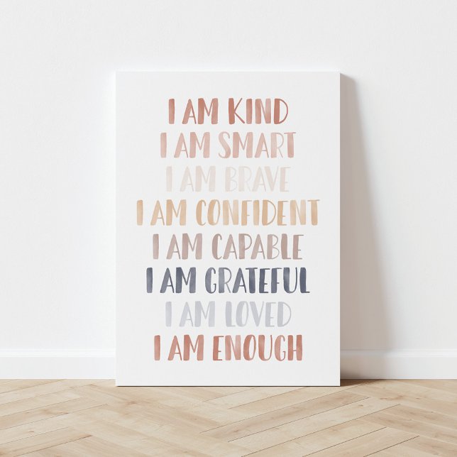 Toile Affirmations neutres pour les enfants (Créateur téléchargé)