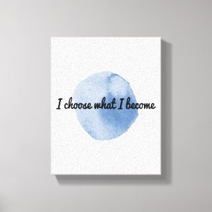 Toile affirmations positives du matin pour travailler du