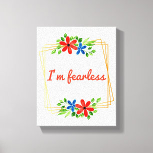 Toile affirmations positives pour l'amour-propre et les