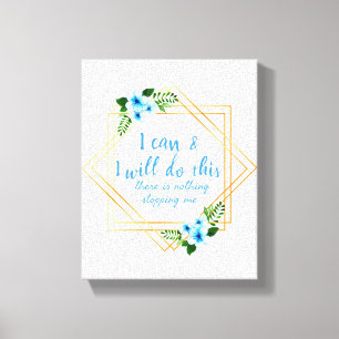 Toile affirmations positives pour le travail et l'amour