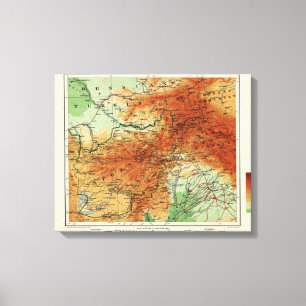 Toile AfghanistanPanoramic MapAfghanistan