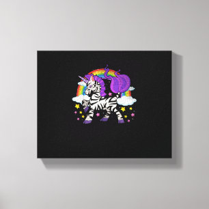 Toile Afrique Animal Arc-en-ciel Zebracorn Mignon Zèbre 