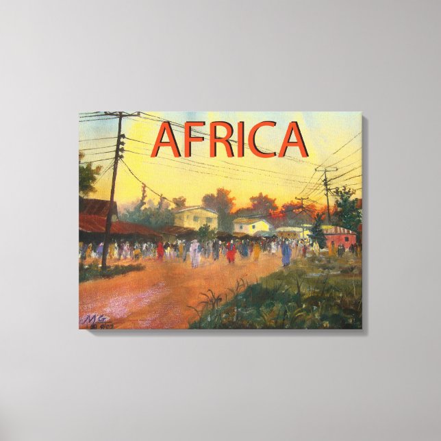 TOILE AFRIQUE CANVAS IMPRIMER MOJISOLA A GBADAMOSI OKUBU (Recto)