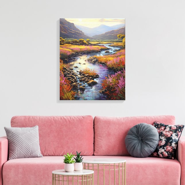 Toile Afrique du Sud Cap Mountain Fynbos Paysage (Insitu(Salon))