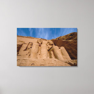 Toile Afrique, Égypte, Abou Simbel, Ramses II et