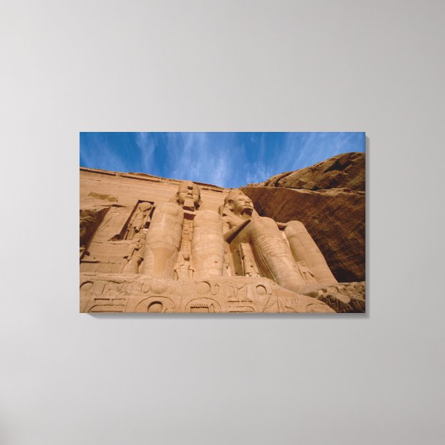 Toile Afrique, Égypte, Abou Simbel, Ramses II et (Recto)