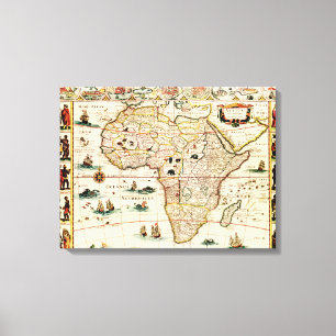 Toile AfriqueCarte panoramiqueAfrique