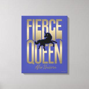 Toile Afro Unicorn Fierce Queen
