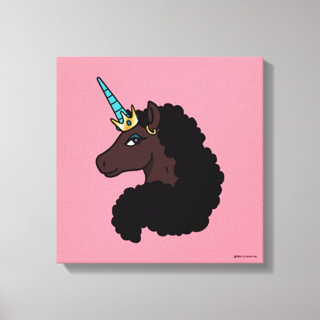 Toile Afro Unicorn | Magique (Recto)