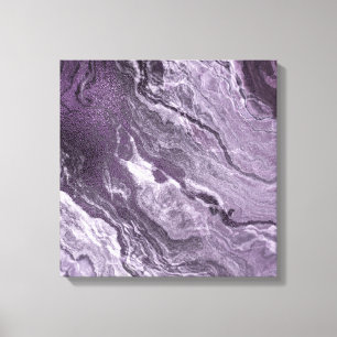 Toile Agate violette cristallisée   Moody Marbled Stone