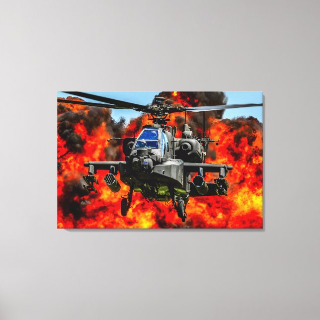 Toile AH-64E APACHE GUARDIAN 24x36 (Recto)