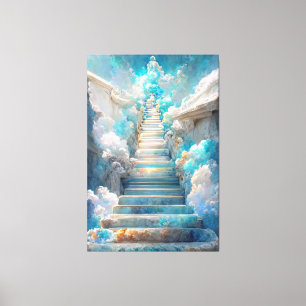 Toile AI Art Gallery™ - Escalier vers le ciel : foi