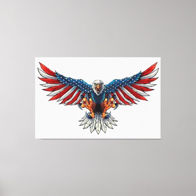 Toile Aigle à tête blanche américaine (Recto)
