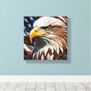 Toile Aigle américain