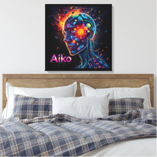 Toile AiKo Graphisme Grunge #4