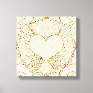 Toile Ailes et coeur d'ange