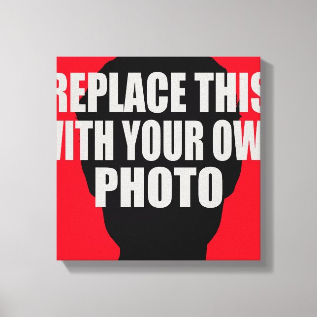 Toile ajouter / télécharger votre propre photo (Recto)