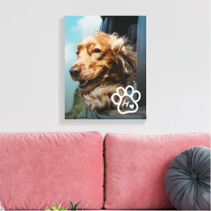 Toile Ajoutez Votre Propre Photo de Chien Animaux de Com