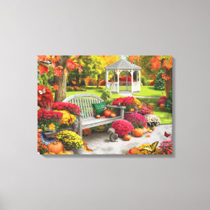 Toile Alan Giana "Oasis d'automne 2"