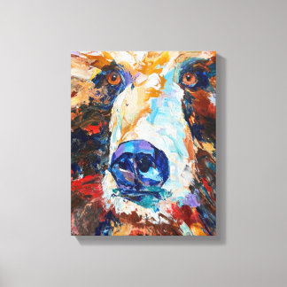 Toile Alaskan Bear Canvas Print "In the Bears Gaze