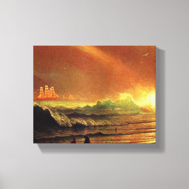 Toile Albert Bierstadt, La Porte d'Or, (Recto)