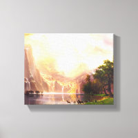Albert Bierstadt Parmi la Sierra Nevada