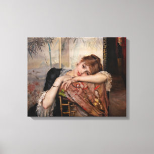 Toile Albert Edelfelt - La Parisienne / Virginie