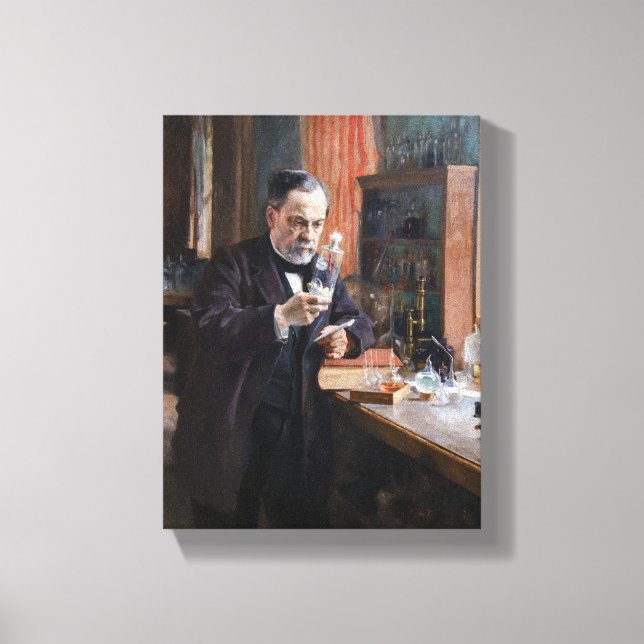 Toile Albert Edelfeue - Portrait de Louis Pasteur (Recto)