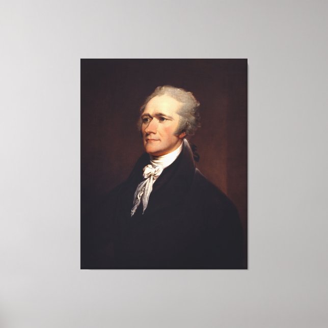 Toile Alexander Hamilton : père fondateur des États-Unis (Recto)