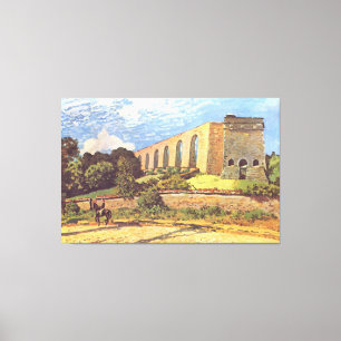 Toile Alfred Sisley L'aqueduc de Marly