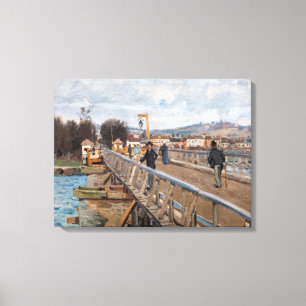 Toile Alfred Sisley - Passerelle d'Argenteuil