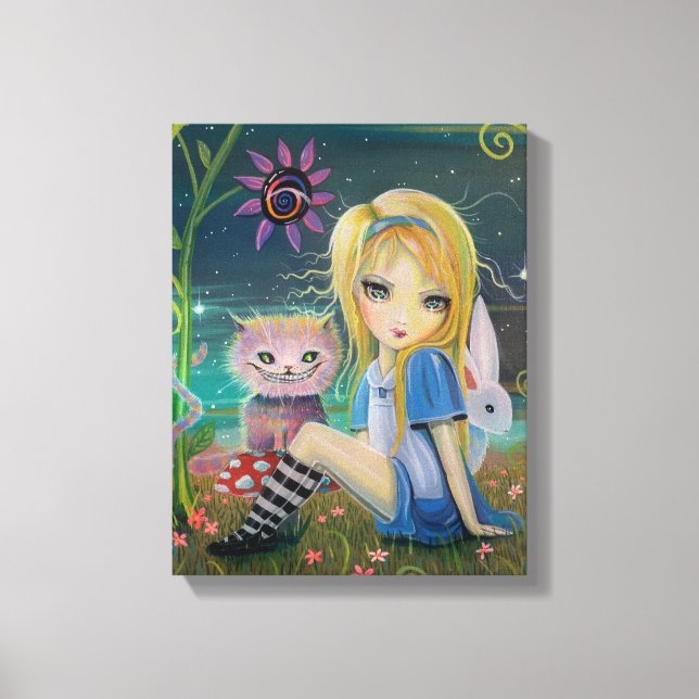 Toile Alice au pays des merveilles Imaginaire Fairytale  (Recto)