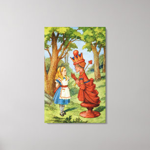 Toile Alice et la reine rouge au pays des merveilles