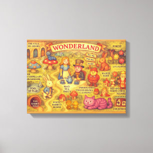 Toile Alice Fantaisiste Aventures dans le Monde des Merv