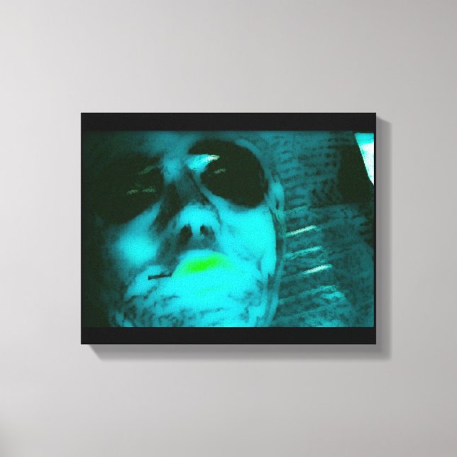 Toile Alien bleu (Recto)