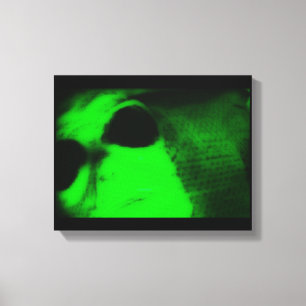 Toile Alien vert