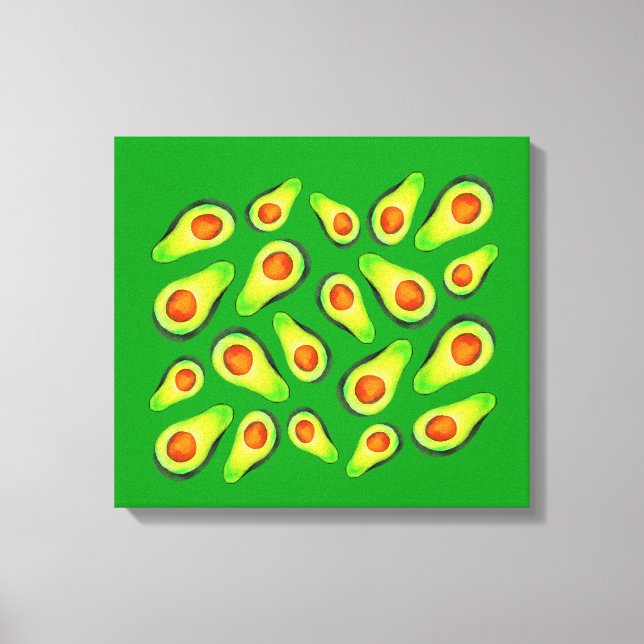 Toile Alimentation de fruits de santé vert Avocado (Recto)