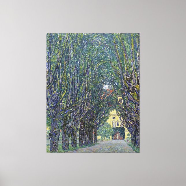 Toile Allée de Gustav Klimt à Schloss Kammer. (Recto)