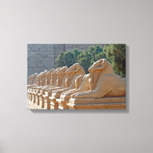 Toile Allée des Sphinx à Karnak Temple - Égypte