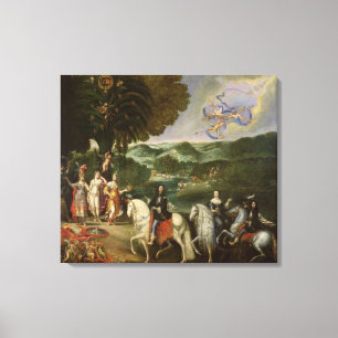 Toile Allégorie du mariage de Louis XIV en 1631