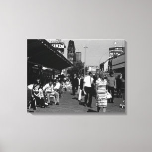 Toile Allemagne vintage avenue Berlin kurfürstendamm