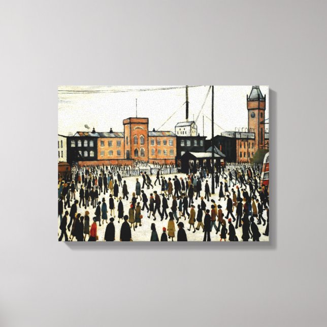 Toile Aller Au Travail L.S Lowry (Recto)