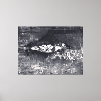 Toile Alligator dans des eaux mystérieuses