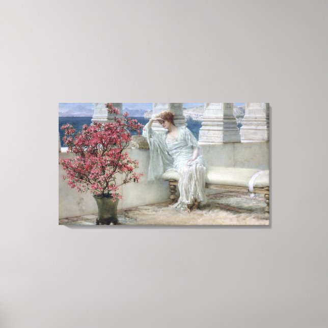 Toile Alma-Tadema | Ses yeux sont avec ses pensées � (Recto)