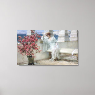 Toile Alma-Tadema ses yeux sont avec son thoughts�