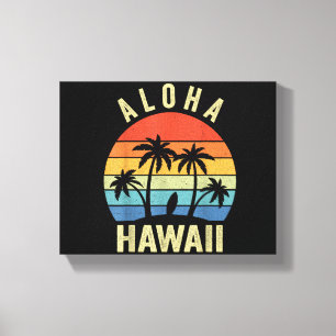 Toile Aloha Hawaii Chemise Hawaïenne Île Palm Beach Surf