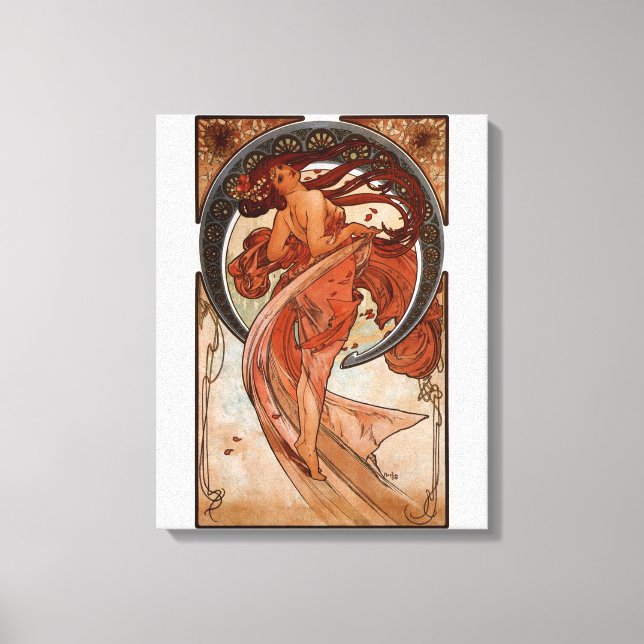 Toile Alphonse Mucha La Danse (Recto)