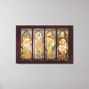 Toile Alphonse Mucha, Le Temps du Jour