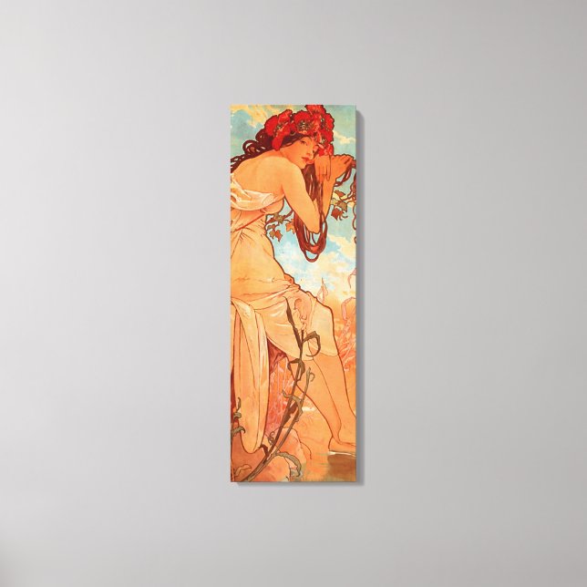 Toile Alphonse Mucha, Quatre Saisons, Été (Recto)