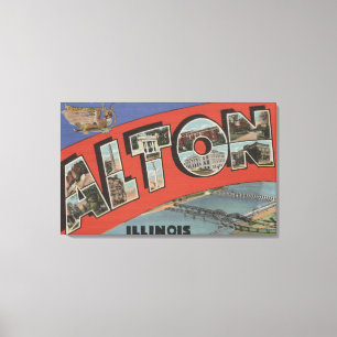 Toile Alton, lettre ScenesAlton, IL d'IllinoisLarge